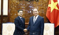 El presidente de Vietnam recibe al embajador indio  