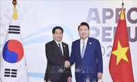 Presidente de Vietnam se reúne con el Presidente de la República de Corea en el marco del APEC 2024