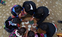 Pastel tradicional de los H'Mong en el noroeste de Vietnam