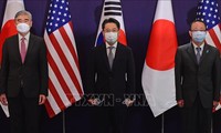 Estados Unidos, Japón y Corea del Sur acuerdan continuar trabajando en la desnuclearización de Corea del Norte