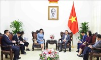 Vicepremier de Vietnam recibe a presidenta del grupo Sailun