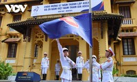 Ceremonia de izamiento de bandera para conmemorar 57º aniversario de fundación de ASEAN