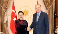 Nguyên Thi Kim Ngân reçue par le président turc Recep Tayyip Erdogan 