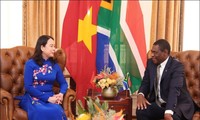 Vo Thi Anh Xuân s’entretient avec son homologue sud-africain, Paul Mashatile