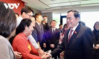 Trân Thanh Mân rencontre la communauté vietnamienne au Japon