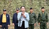 La Première ministre thaïlandaise s'est rendue à la frontière entre la Thaïlande et le Cambodge