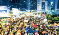 Hong Kong clears part of protest camp