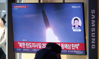 North Korea fires short-range missiles ahead of Trump return