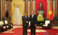 Staatspräsident Tran Dai Quang empfängt den Leiter des laotischen Staatspräsidentenbüros 