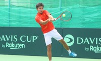 Das vietnamesische Tennis-Team gewinnt beim ersten Spiel gegen Jordanien im Davis Cup 2022