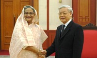 Tổng bí thư và Chủ tịch nước tiếp Thủ tướng Bangladesh Sheikh Hasina 