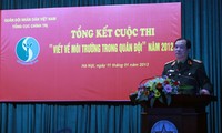 Tổng kết cuộc thi “Viết về môi trường trong quân đội” năm 2012