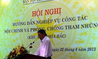 Hội nghị hướng dẫn nghiệp vụ công tác nội chính và phòng chống tham nhũng