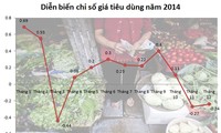 CPI năm 2014 tăng 4,09% so với năm 2013