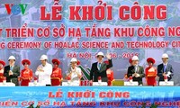 Thủ tướng Nguyễn Tấn Dũng phát lệnh khởi công dự án phát triển khu công nghệ cao Hòa Lạc, Hà Nội