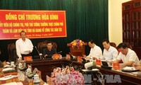 Deputi PM Vietnam, Truong Hoa Binh melakukan temu kerja dengan provinsi Ha Giang tentang pekerjaan di kalangan etnis