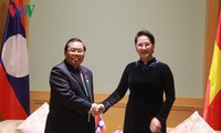 Ketua MN Vietnam, Nguyen Thi Kim Ngan menerima Wakil Ketua Parlemen Laos dan dua Wakil Ketua Majelis Rendah Kerajaan Maroko