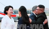 Presiden Republik Korea tiba di  RDRK untuk menghadiri pertemuan puncak yang ke-3