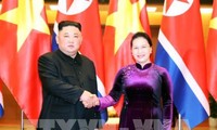 Ketua MN Vietnam, Ibu Nguyen Thi Kim Ngan melakukan pertemuan dengan Ketua RDRK, Kim Jong-un