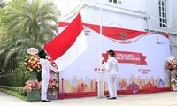 Upacara Pengibaran Bendera Peringati HUT ke-77 Hari Kemerdekaan Republik Indonesia