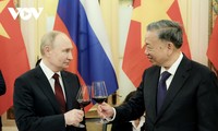 Presiden Vietnam, To Lam Pimpin Resepsi Khidmat kepada Presiden Federasi Rusia, Vladimir Putin 