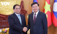 PM Pham Minh Chinh Beraudiensi dengan Sekjen, Presiden Laos, Thongloun Sisoulith