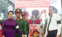 Ketua MN Nguyen Thi Kim Ngan menghadiri upacara belasungkawa dan upacara pemakaman tulang belulang martir di Provinsi Tay Ninh