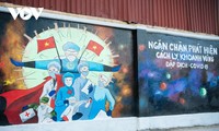 Keunikan Sudut Jalan Berhiaskan Mural Propaganda Pencegahan dan Penanggulangan Wabah Covid-19 di Kota Hanoi