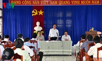 Premierminister Nguyen Tan Dung überprüft Dürrebekämpfung in der Provinz Ninh Thuan