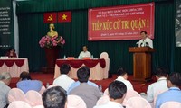 Staatspräsident Truong Tan Sang trifft Wähler in Ho Chi Minh Stadt