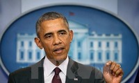 Internationale Pressekonferenz zum Vietnam-Besuch von US-Präsident Barack Obama