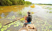 Mekong-Delta in der Überschwemmungssaison