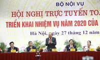 Vize-Premierminister Truong Hoa Binh nimmt an der Online-Konferenz zu Aufgaben im Jahr 2020 des Innenministeriums teil