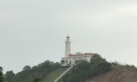 Der Leuchtturm in der Landspitze des Landes