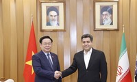 Parlamentspräsident Vuong Dinh Hue empfängt den Vorsitzenden der iranischen Handels- und Industriekammer