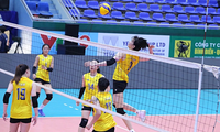 Bereit für das Internationale Frauen-Volleyballturnier um Pokal VTV9 – Binh Dien