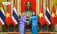 Vize-Staatspräsidentin Vo Thi Anh Xuan empfängt die thailändische Prinzessin Maha Chakri Sirindhorn