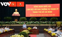 Parlamentspräsident Tran Thanh Man tagt mit der Parteileitung von Ho-Chi-Minh-Stadt