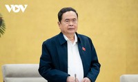 Parlamentspräsident Tran Thanh Man leitet die Sitzung zur Vorbereitung auf Parlamentswahlen