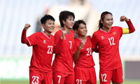 Freundschaftsspiel zwischen Frauenmannschaft Vietnams und Frauenmannschaft von Werder Bremen