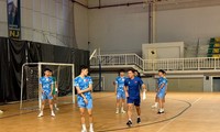 Die vietnamesische Futsal-Nationalmannschaft ist bereit für das Spiel gegen Thailand