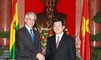 President Truong Tan Sang receives Vice President of Bolivia