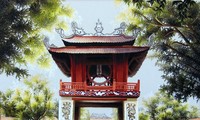 Temple of Literature featured in an exhibition in Hanoi