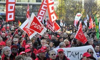 More than 1,000 protesters in Brussels denouncing TTIP