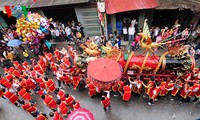 Firecracker festival in Dong Ky village