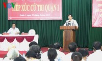 President Truong Tan Sang meets voters in Ho Chi Minh City