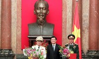 Two military officers of Vietnamese People’s Army promoted