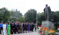 Celebration of the 98th anniversary of Russian October Revolution