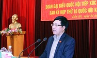 Deputy PM Pham Binh Minh meets voters in Quang Ninh