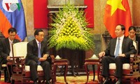 President receives Lao Vice President Phankham Viphavanh 